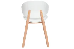 Miliboo Skandinavische Stühle aus weißem und hellem Holz (2er-Set) BOLEM* Design-stühle