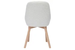 Miliboo Skandinavische Stühle aus Stoff mit Wolleffekt und hellem, massivem Eichenholz (2er-Set) HOLO* Design-stühle