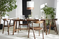 Miliboo Skandinavische Stühle aus dunklem Holz (2er-Set) BAHIA* Design-stühle|Holzstühle