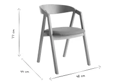 Miliboo Skandinavische Stühle aus hellem Eichenholz und Stoff mit Bouclé-Wolleffekt in Ecru (2er-Set) LOVA* Design-stühle|Holzstühle