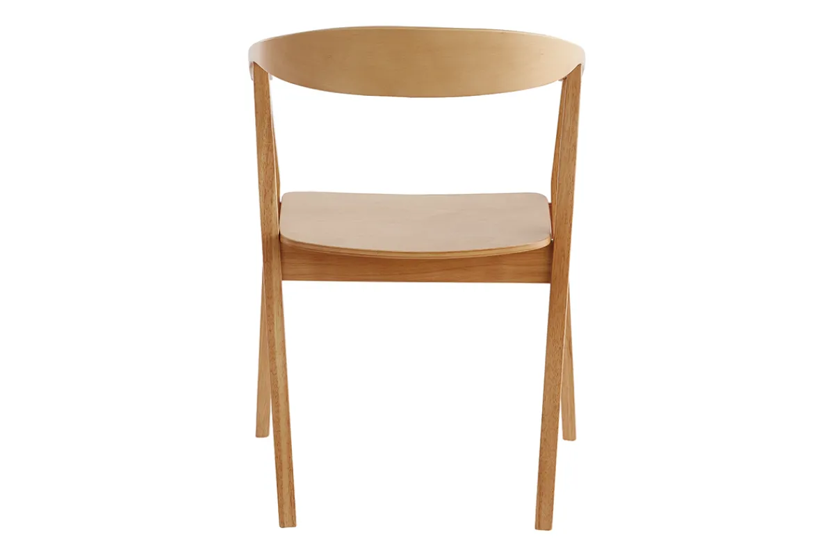 Miliboo Skandinavische Stühle aus Holz (2er-Set) BAHIA* Design-stühle|Holzstühle