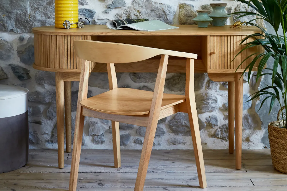 Miliboo Skandinavische Stühle aus Holz (2er-Set) BAHIA* Design-stühle|Holzstühle