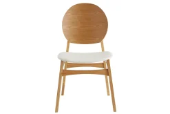 Miliboo Skandinavische Stühle hellem Holz und weißes Polyurethan (2er Set) ELTON* Design-stühle|Holzstühle
