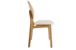 Miliboo Skandinavische Stühle hellem Holz und weißes Polyurethan (2er Set) ELTON* Design-stühle|Holzstühle