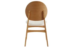 Miliboo Skandinavische Stühle hellem Holz und weißes Polyurethan (2er Set) ELTON* Design-stühle|Holzstühle