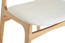 Miliboo Skandinavische Stühle hellem Holz und weißes Polyurethan (2er Set) ELTON* Design-stühle|Holzstühle