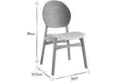 Miliboo Skandinavische Stühle hellem Holz und weißes Polyurethan (2er Set) ELTON* Design-stühle|Holzstühle