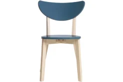 Miliboo Skandinavische Stühle in Petrolblau und hellem Holz (2er-Set) LEENA* Design-stühle|Holzstühle