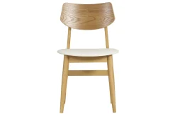 Miliboo Skandinavische Stühle in Weiß mit hellem Holz (2er Set) ELION* Design-stühle