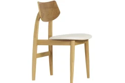 Miliboo Skandinavische Stühle in Weiß mit hellem Holz (2er Set) ELION* Design-stühle