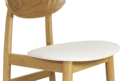 Miliboo Skandinavische Stühle in Weiß mit hellem Holz (2er Set) ELION* Design-stühle