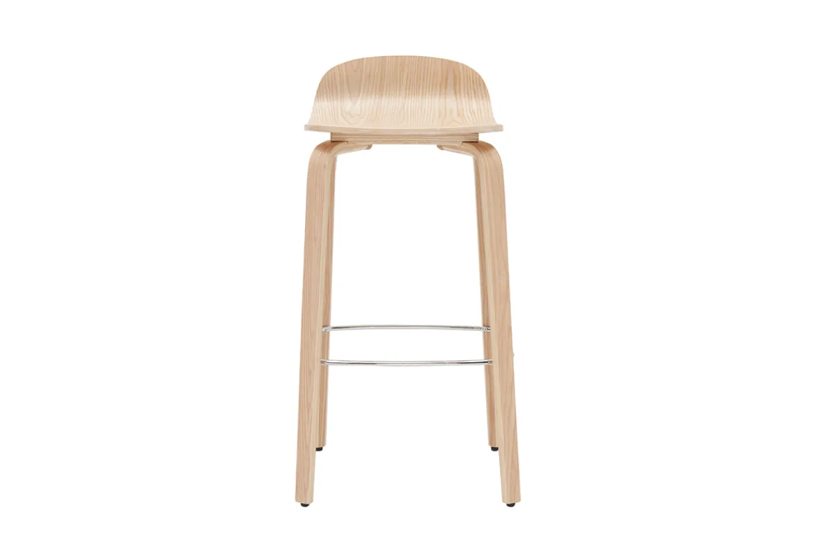 Miliboo Skandinavischer Barhocker aus Eichenholz H68 cm (2er-Set) OBRA* Barhocker