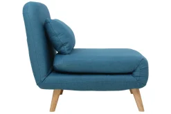 Miliboo Skandinavischer Schlafsessel aus blaugrünem Stoff AMIKO* Design-sessel|Schlafsessel