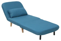 Miliboo Skandinavischer Schlafsessel aus blaugrünem Stoff AMIKO* Design-sessel|Schlafsessel