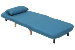 Miliboo Skandinavischer Schlafsessel aus blaugrünem Stoff AMIKO* Design-sessel|Schlafsessel