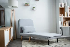 Miliboo Skandinavischer Schlafsessel aus blaugrünem Stoff AMIKO* Design-sessel|Schlafsessel
