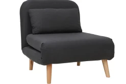 Miliboo Skandinavischer Schlafsessel Stoff Dunkelgrau AMIKO* Design-sessel|Schlafsessel