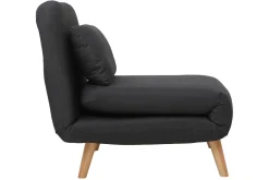 Miliboo Skandinavischer Schlafsessel Stoff Dunkelgrau AMIKO* Design-sessel|Schlafsessel
