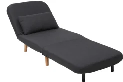 Miliboo Skandinavischer Schlafsessel Stoff Dunkelgrau AMIKO* Design-sessel|Schlafsessel