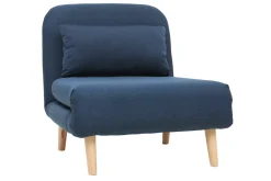 Miliboo Skandinavischer Schlafsessel aus dunkelblauem Stoff AMIKO* Design-sessel|Schlafsessel