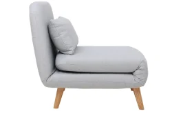 Miliboo Skandinavischer Schlafsessel Stoff Hellgrau AMIKO* Design-sessel|Schlafsessel