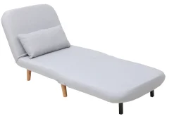 Miliboo Skandinavischer Schlafsessel Stoff Hellgrau AMIKO* Design-sessel|Schlafsessel