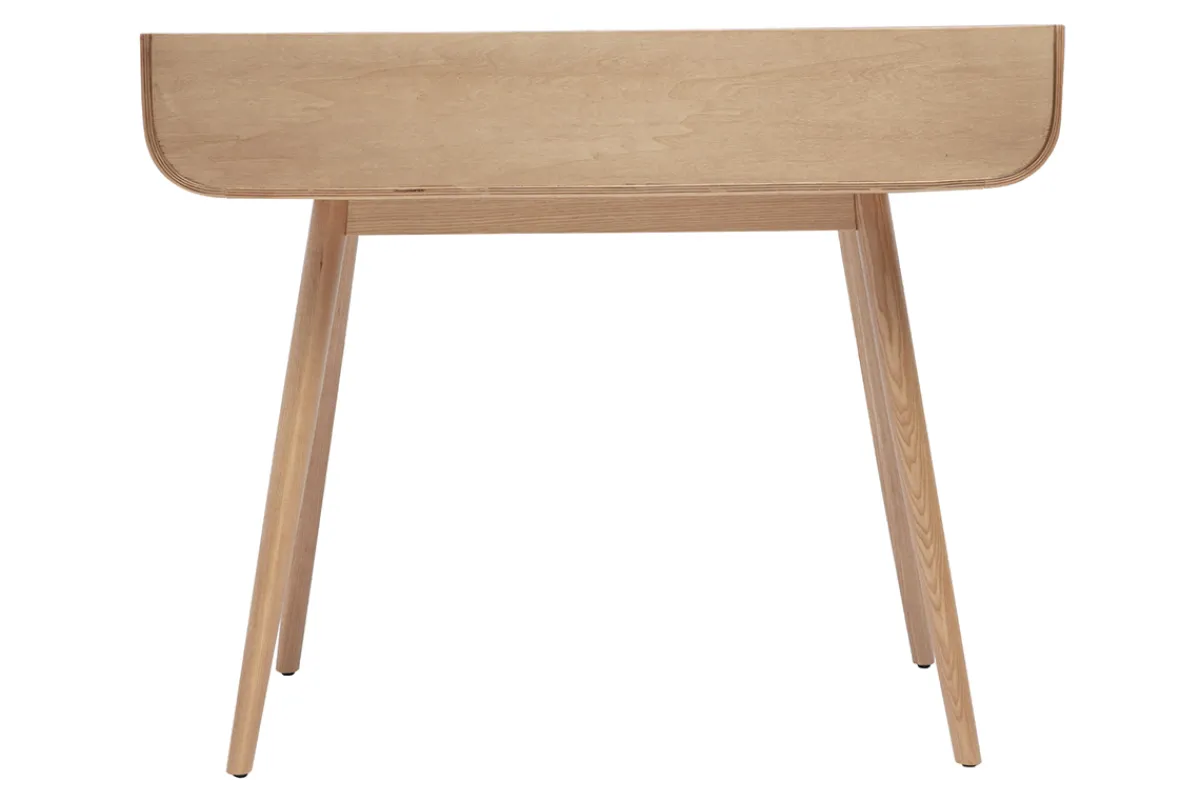 Miliboo Skandinavischer Schreibtisch mit Stauraum 2 Schubladen in hellem Holz B100 cm HALLEN* Design-schreibtische
