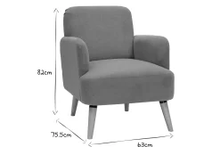 Miliboo Skandinavischer Sessel aus senfgelbem Stoff mit Samteffekt und Holz ISKO* Design-sessel|Sessel