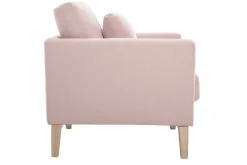 Miliboo Skandinavischer Sessel mit abnehmbarem, rosafarbenem Bezug OSLO* Design-sessel|Sessel