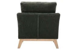 Miliboo Skandinavischer Sessel mit abnehmbarem Bezug in Velourseffekt in Senf OSLO* Design-sessel|Sessel