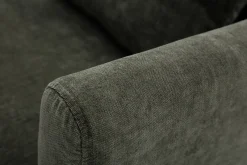 Miliboo Skandinavischer Sessel mit abnehmbarem Bezug in Velourseffekt in Senf OSLO* Design-sessel|Sessel