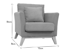Miliboo Skandinavischer Sessel mit abnehmbarem Bezug in Samteffekt in Senf OSLO* Design-sessel|Sessel