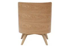 Miliboo Skandinavischer Sessel mit Woll-Effekt und Holz VALMY* Design-sessel|Sessel