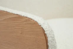 Miliboo Skandinavischer Sessel mit Woll-Effekt und Holz VALMY* Design-sessel|Sessel