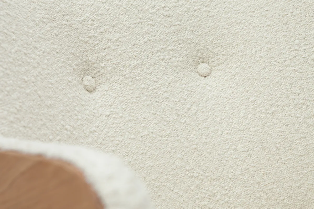 Miliboo Skandinavischer Sessel mit Woll-Effekt und Holz VALMY* Design-sessel|Sessel
