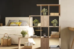 Miliboo Skandinavisches Bücherregal Raumtrenner Walnussfinish H147 cm COMO* Bücherregale|Bücherregale