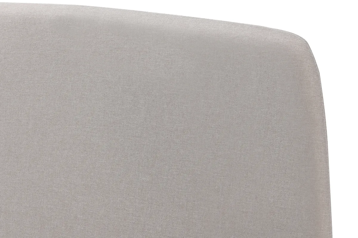 Miliboo Skandinavisches Bett 160 x 200 cm Stoff Beige NIELS* Betten Für Erwachsene
