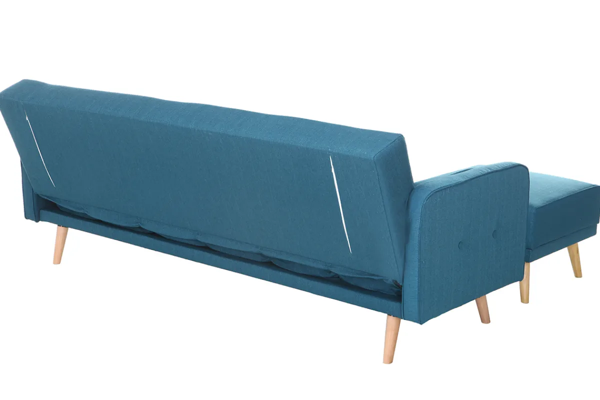 Miliboo Skandinavisches Eck-Schlafsofa entenblau ULLA* Schlafsofas|Ecksofas