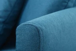 Miliboo Skandinavisches Ecksofa links OSLO aus blaugrünem, abziehbarem Stoff* Ecksofas