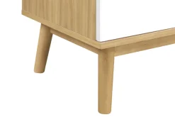 Miliboo Skandinavisches Sideboard aus hellem und weißem Holz 2 Türen TALIA* Sideboards