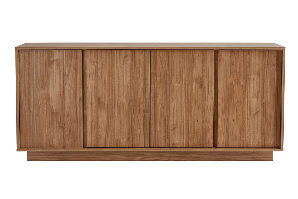 Miliboo Skandinavisches Sideboard mit 4 Türen in Eichenholzoptik B180 cm COMO* Sideboards