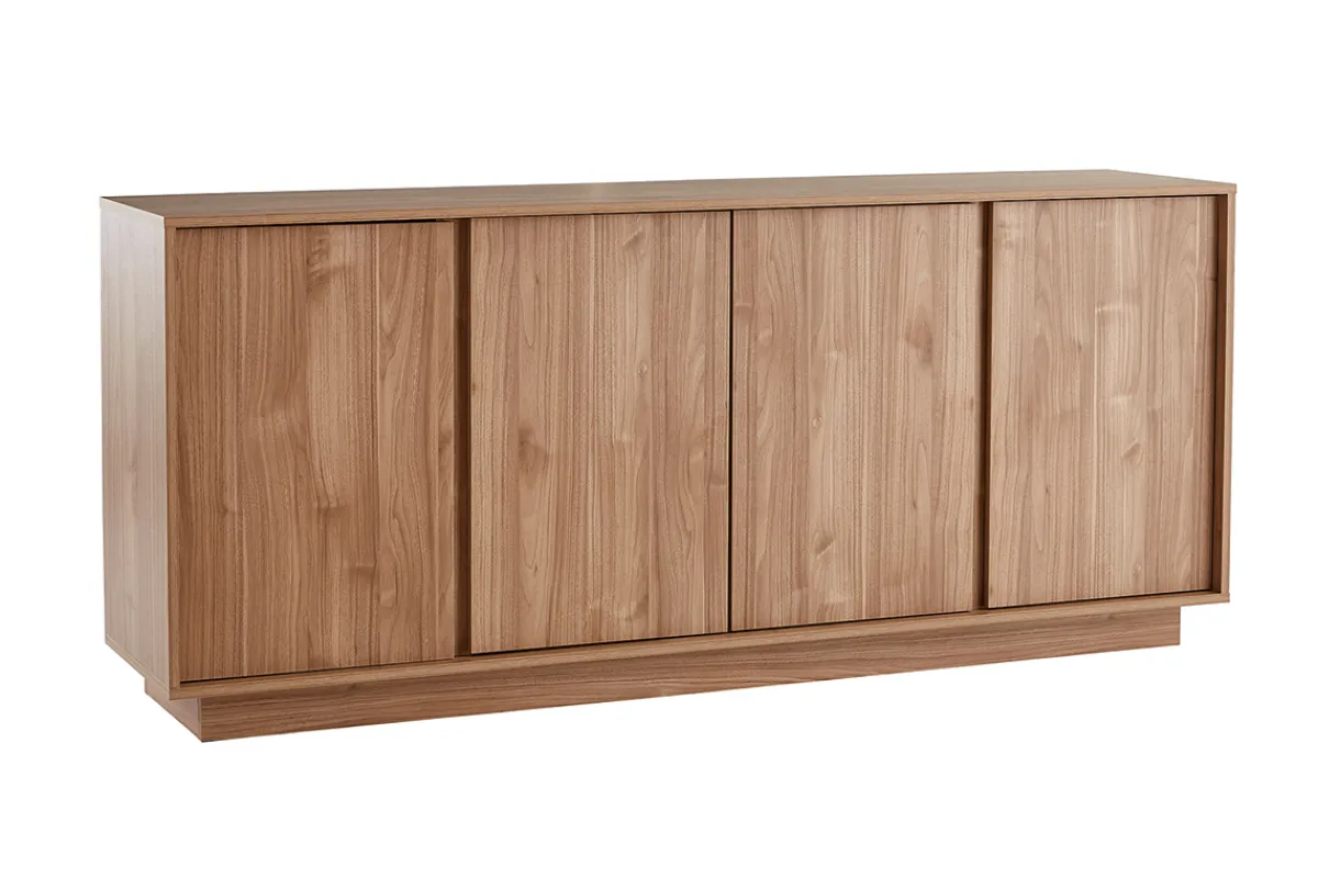 Miliboo Skandinavisches Sideboard mit 4 Türen in Eichenholzoptik B180 cm COMO* Sideboards