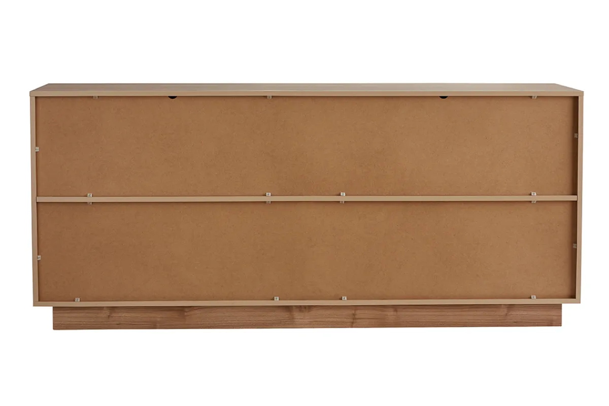 Miliboo Skandinavisches Sideboard mit 4 Türen in Eichenholzoptik B180 cm COMO* Sideboards
