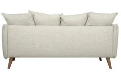 Miliboo Skandinavisches 3-Sitzer-Sofa beige OLYMPIA* Design-sofas