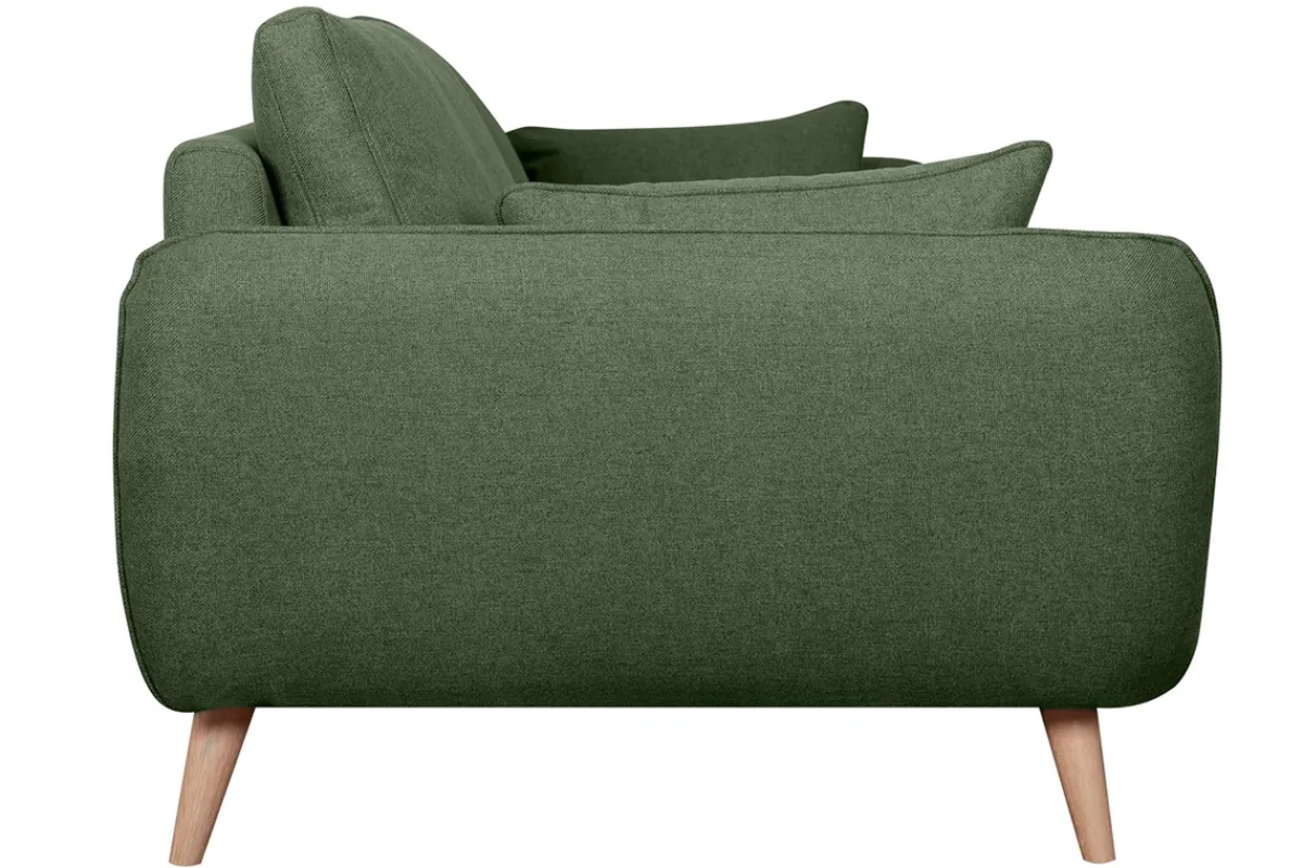 Miliboo Skandinavisches 3-Sitzer-Sofa Khaki CREEP* Design-sofas