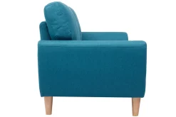 Miliboo Skandinavisches 2-Sitzer-Sofa in enteblauem Stoff ALICE* Design-sofas