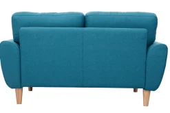 Miliboo Skandinavisches 2-Sitzer-Sofa in enteblauem Stoff ALICE* Design-sofas