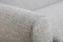 Miliboo Skandinavisches 3-Sitzer-Sofa in Hellgrau und Holz PURE* Design-sofas