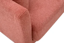 Miliboo Skandinavisches 2-Sitzer-Sofa mit abnehmbarem Bezug in Terracotta mit strukturiertem Samteffekt OSLO* Design-sofas