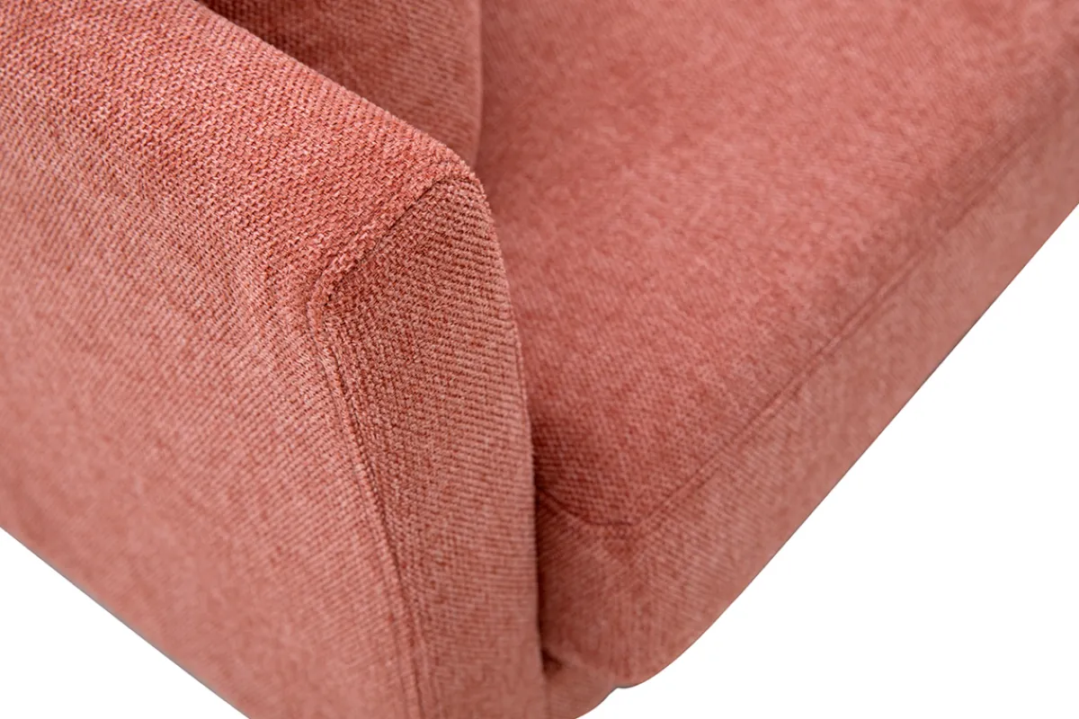 Miliboo Skandinavisches 2-Sitzer-Sofa mit abnehmbarem Bezug in Terracotta mit strukturiertem Samteffekt OSLO* Design-sofas